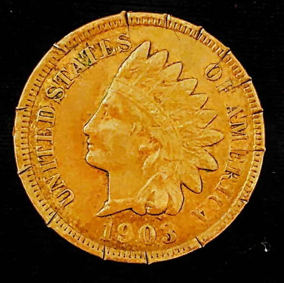 🔥1903 Indian Head Penny🔥 With Complete Rim Error! 😲 Super Rare Coin! 💯👍 - Picture 3 of 8